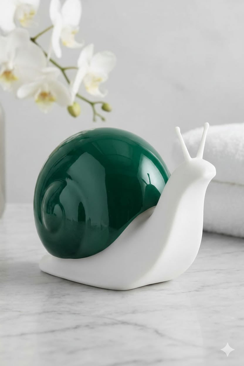 🐌✨ Luxury Snail-Shaped Hand Wash Dispenser | Modern Refillable Soap Pump | Elegant Bathroom & Kitchen Décor