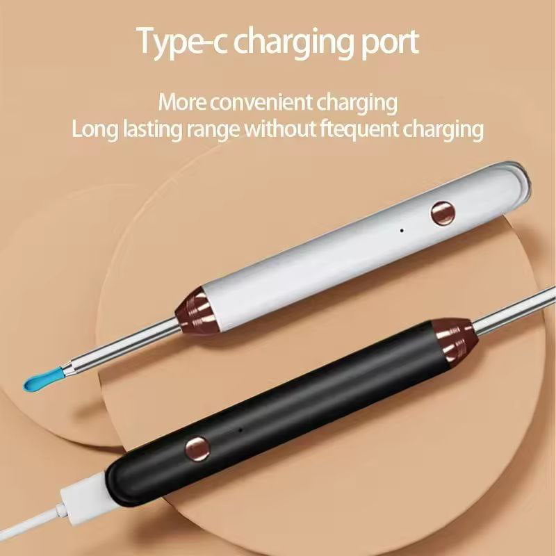 Earwax Cleaner With Camera | LED Flashlight Earwax Cleaner | Earwax cleaner tool kit with 1080P camera WIFI & LED Light | WIFI Camera Ear Cleaner Tool | Smart Visual Ear Cleaner | 360° Visual WIFI Camera Ear Cleaner | Earpick Cleaner With Camera