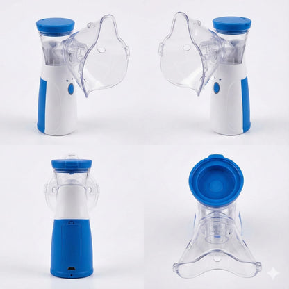 Portable Mesh Nebulizer Machine – Silent Handheld Inhaler for Kids & Adults – Compact Respiratory Care Device for Travel & Home Use