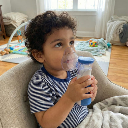 Portable Mesh Nebulizer Machine – Silent Handheld Inhaler for Kids & Adults – Compact Respiratory Care Device for Travel & Home Use