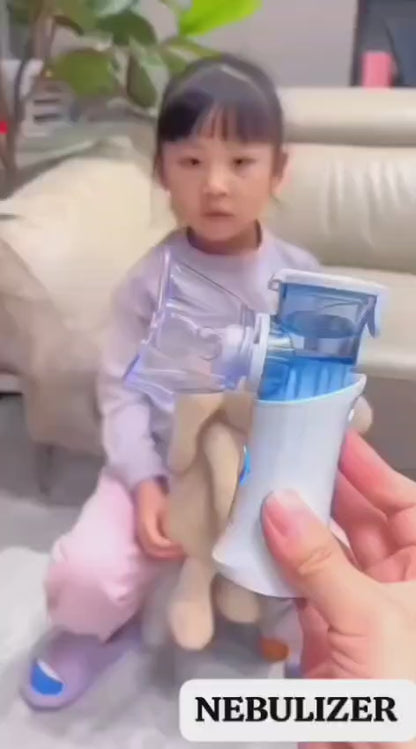 Portable Mesh Nebulizer Machine – Silent Handheld Inhaler for Kids & Adults – Compact Respiratory Care Device for Travel & Home Use