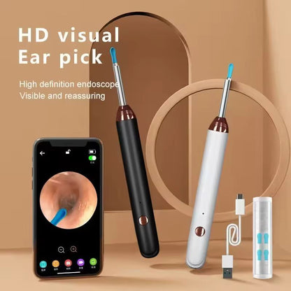 Earwax Cleaner With Camera | LED Flashlight Earwax Cleaner | Earwax cleaner tool kit with 1080P camera WIFI & LED Light | WIFI Camera Ear Cleaner Tool | Smart Visual Ear Cleaner | 360° Visual WIFI Camera Ear Cleaner | Earpick Cleaner With Camera